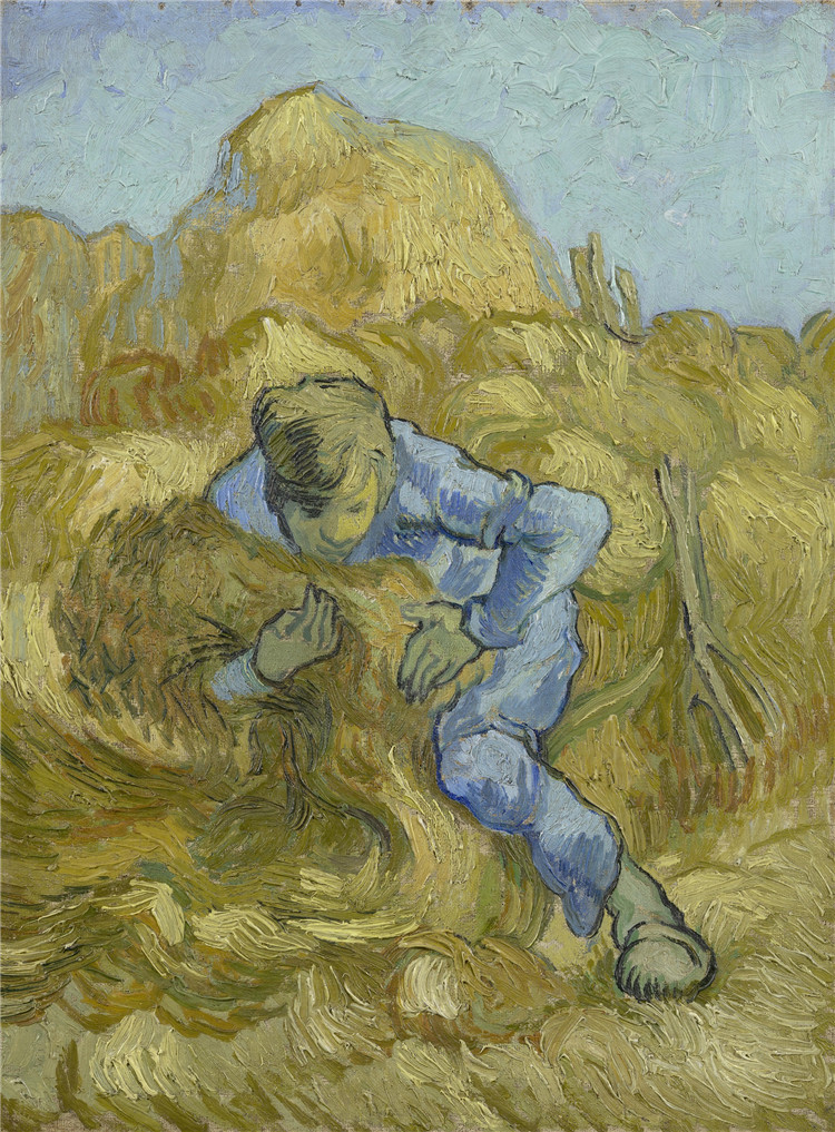 Sheaf-Binder, The After Millet Van Gogh Oil Painting